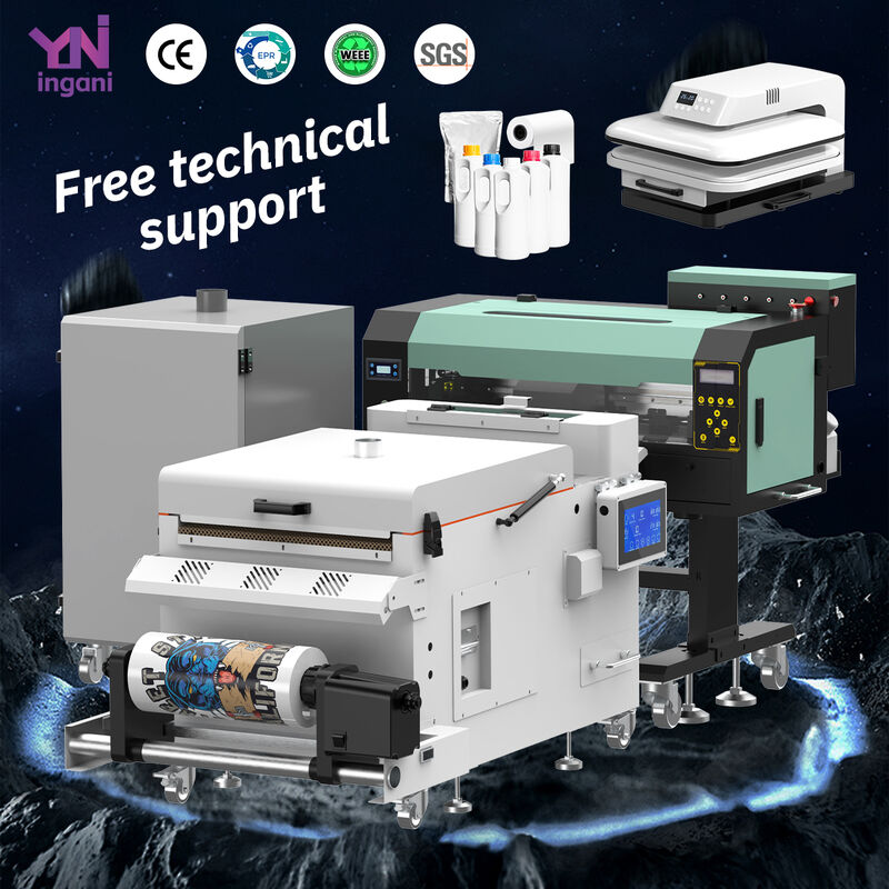 Ingani Support After-sales Service 2 Head Dtf Printer A4 12inch 30cm I1600 A3 Dtf Printer With Shaker and Dryer